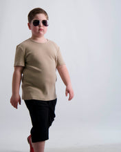 Load image into Gallery viewer, Almond Ribbed Crewneck
