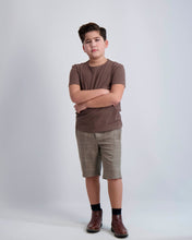 Load image into Gallery viewer, Camel Windowpane Short Dress Pants
