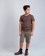 Load image into Gallery viewer, Camel Windowpane Short Dress Pants
