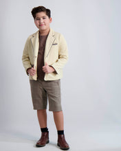 Load image into Gallery viewer, Camel Windowpane Short Dress Pants
