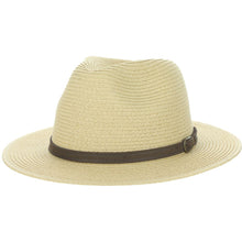 Load image into Gallery viewer, Scala Amazon Safari - UPF 50+ Straw Outback Fedora Hat
