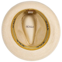 Load image into Gallery viewer, Scala Oasis - Straw Fedora Hat
