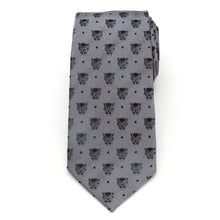 Load image into Gallery viewer, Marvel Black Panther Gray Dot Tie
