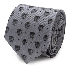 Load image into Gallery viewer, Marvel Black Panther Gray Dot Tie
