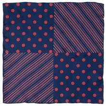 Load image into Gallery viewer, Marvel Captain America Shield Navy Pocket Square
