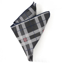Load image into Gallery viewer, Marvel Captain America Gray Plaid Pocket Square
