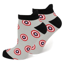 Load image into Gallery viewer, Marvel Captain America Ankle Socks 3-Pack and Lapel Pin Gift Set
