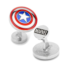 Load image into Gallery viewer, Marvel Avengers Captain America Shield Cufflinks
