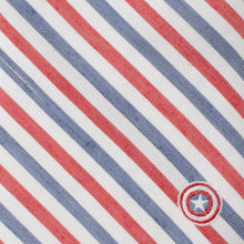 Load image into Gallery viewer, Marvel Captain America Striped White Men&#39;s Tie
