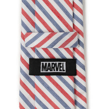 Load image into Gallery viewer, Marvel Captain America Striped White Men&#39;s Tie

