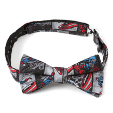 Load image into Gallery viewer, Marvel Captain America Comic Gray Men&#39;s Bow Tie
