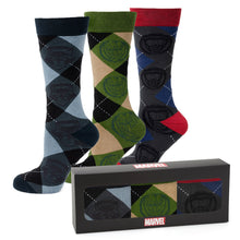Load image into Gallery viewer, Marvel Guardians of the Galaxy Argyle 3 Sock Pack Gift Set
