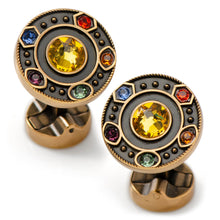 Load image into Gallery viewer, Marvel Avengers Infinity Stones Cufflinks and Lapel Pin Gift Set
