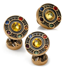 Load image into Gallery viewer, Marvel Avengers Infinity Stones Cufflinks and Lapel Pin Gift Set
