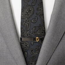 Load image into Gallery viewer, Marvel Iron Man "I Love You 3000" Gunmetal Hidden Message Tie Bar
