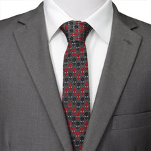 Load image into Gallery viewer, Marvel Spider-Man Chevron Red Black Men's Tie
