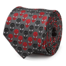 Load image into Gallery viewer, Marvel Spider-Man Chevron Red Black Men's Tie
