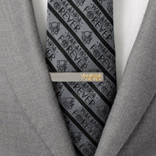 Load image into Gallery viewer, Marvel Black Panther Wakanda Forever Gunmetal Gold Tie Clip
