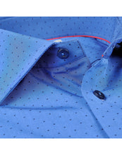 Load image into Gallery viewer, Made in Italy Dress Shirts// Blue - contemporary fit
