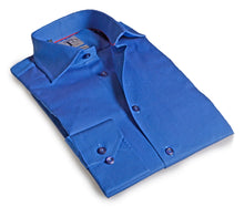Load image into Gallery viewer, Made in Italy Dress Shirts// Blue pattern- contemporary fit

