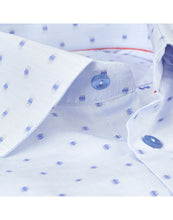Load image into Gallery viewer, Made in Italy Dress Shirts// Lt Blue pattern - contemporary fit
