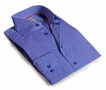 Load image into Gallery viewer, Made in Italy Dress Shirts// Blue Stripe- contemporary fit

