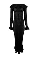 Load image into Gallery viewer, Madonna Lace Knit Ruffled Dress
