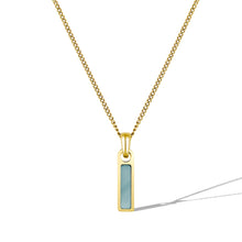 Load image into Gallery viewer, Birthstone Tag Necklace - Gold
