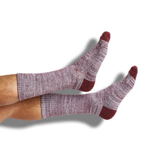 Load image into Gallery viewer, Maroon Casual Sock 4 Pack
