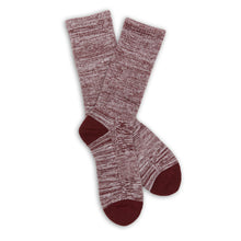 Load image into Gallery viewer, Maroon Marl Casual Socks
