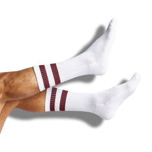 Load image into Gallery viewer, Maroon Casual Sock 4 Pack
