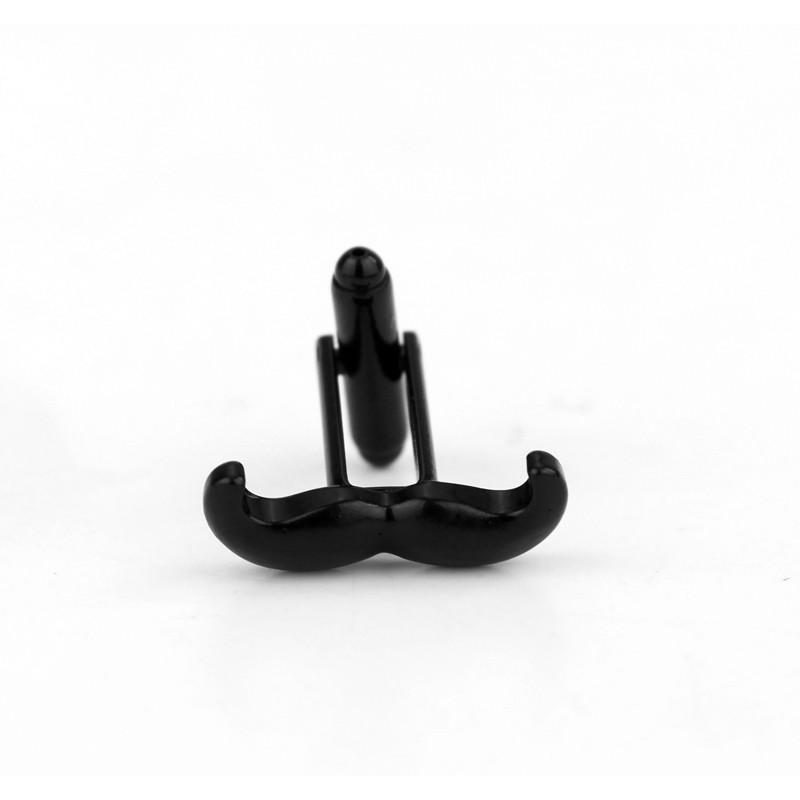 Matte Black Moustache Cufflinks