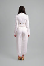 Load image into Gallery viewer, Elvadira Fitted Cropped Denim Set
