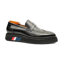 Load image into Gallery viewer, Men's Black Leather Loafers
