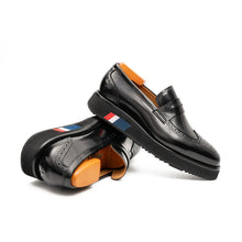 Load image into Gallery viewer, Men's Black Leather Loafers
