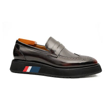 Load image into Gallery viewer, Men's Burgundy Leather Loafers
