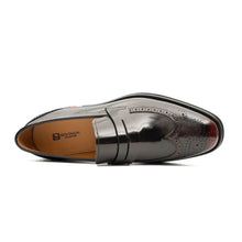 Load image into Gallery viewer, Men's Burgundy Leather Loafers
