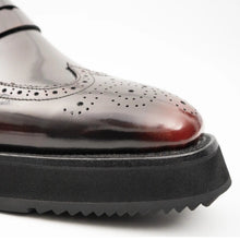 Load image into Gallery viewer, Men's Burgundy Leather Loafers

