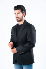 Load image into Gallery viewer, Men's Double Button Black Blazer
