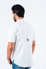Load image into Gallery viewer, Men's Fishing White Short Sleeve Shirt
