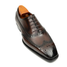 Load image into Gallery viewer, Men's Goodyear Welted Brogue Oxford Shoes
