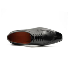 Load image into Gallery viewer, Men's Goodyear Welted Italian Calfskin Dress Shoes Black
