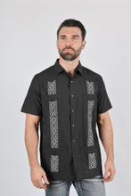 Load image into Gallery viewer, Men's Modern Charcoal GUAYABERA Shirt
