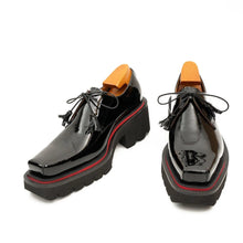 Load image into Gallery viewer, Men's Patent Leather Derby Shoes with Chunky Sole
