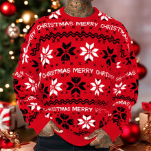 Load image into Gallery viewer, Men’s Christmas Snowflake Jacquard Sweater | NCS
