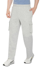 Load image into Gallery viewer, Men's Brushed Fleece Cargo Pants – Comfy Sweatpants with inner drawstrings
