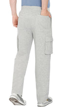 Load image into Gallery viewer, Men's Brushed Fleece Cargo Pants – Comfy Sweatpants with inner drawstrings

