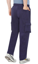 Load image into Gallery viewer, Men's Brushed Fleece Cargo Pants – Comfy Sweatpants with inner drawstrings
