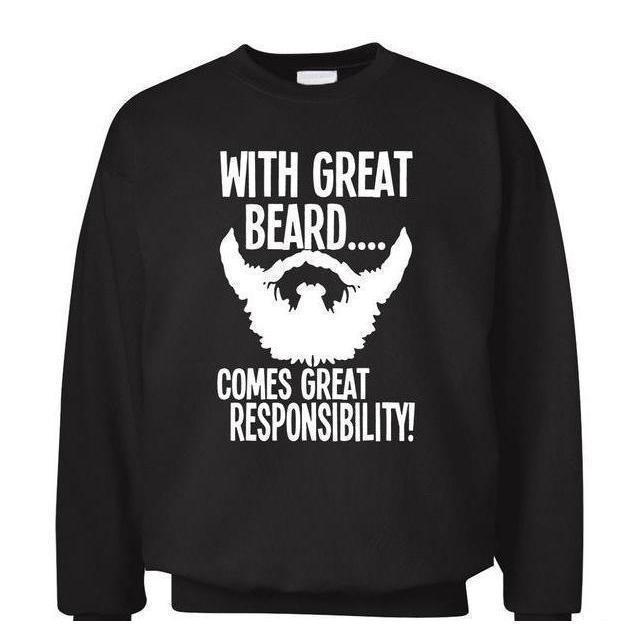 Men's Beard Long Sleeve T-Shirt - Multiple Colors & Sizes