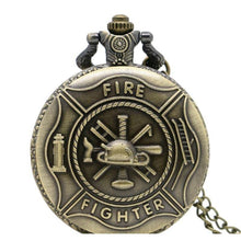 Load image into Gallery viewer, Men's Firefighter Pocket Watch
